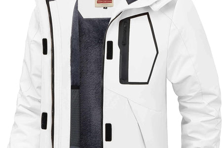 Women’S Waterproof Snow Ski Jacket Mountain Windproof Winter Coat with Detachable Hood