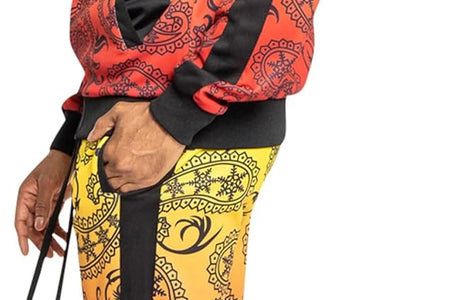 Men'S Side Stripe Zipper Jacket Drawstring Waistband Tracksuit